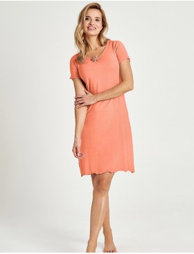 Ночная сорочка из модала Taro MILANI 3140-01, Цвет: коралловый, Размеры: S, изображение 2