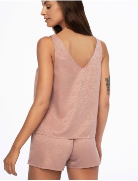 Пижама с жаккардовым узором Esotiq DARREN 41228, Цвет: пыльная роза, Размеры: XL, изображение 2