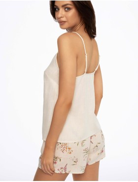 Пижама из вискозы и льна Esotiq DARBY 41226, Цвет: экрю, Размеры: XL, изображение 2