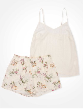 Пижама из вискозы и льна Esotiq DARBY 41226, Цвет: экрю, Размеры: XL, изображение 5