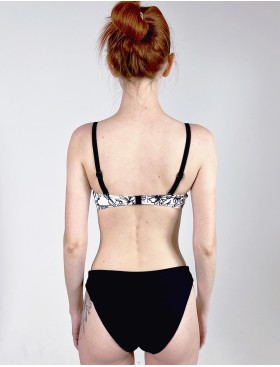 Черно-белый раздельный купальник Aquarilla 511 DIYA black-white, Цвет: черно-белый, Размеры: 90C, изображение 2