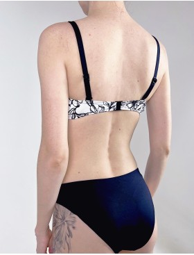 Черно-белый раздельный купальник Aquarilla 511 DIYA black-white, Цвет: черно-белый, Размеры: 90C, изображение 3