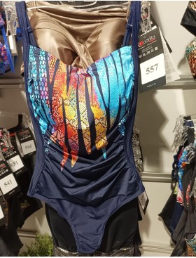 Темно-синий купальник Aquarilla 557 ANTELLA multicolor-navyblue, Цвет: темно-синий, Размеры: 80D, изображение 4