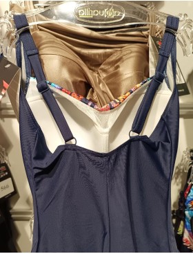 Темно-синий купальник Aquarilla 557 ANTELLA multicolor-navyblue, Цвет: темно-синий, Размеры: 80D, изображение 5