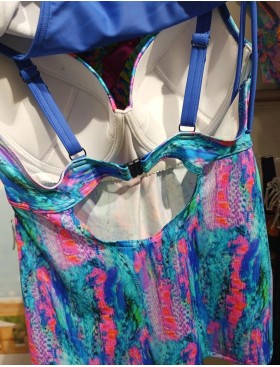 Яркий купальник-танкини Aquarilla 572 LISBOA multicolor, Цвет: синий, Размеры: 70F, изображение 5