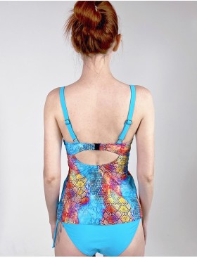 Раздельный купальник-танкини Aquarilla 573 LISBOA multicolor, Цвет: голубой, Размеры: 70F, изображение 2