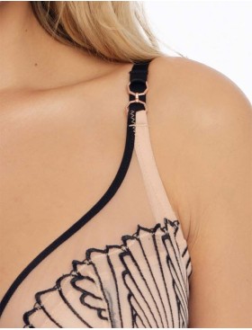 Бюстгальтер мягкий Esotiq NUGAT 41401 бежевый+черный, Цвет: бежевый+черный, Размеры: 75H, изображение 5