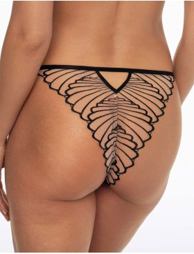 Трусики танга Esotiq NUGAT 41403 бежевый+черный, Цвет: бежевый+черный, Размеры: S, изображение 2