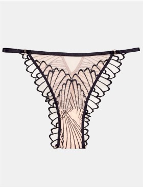 Трусики танга Esotiq NUGAT 41403 бежевый+черный, Цвет: бежевый+черный, Размеры: S, изображение 5