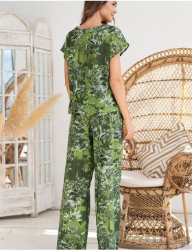 Брючный комплект из хлопка и льна Mia-Amore CRUISE 5236, Цвет: зеленый, Размеры: S, изображение 2