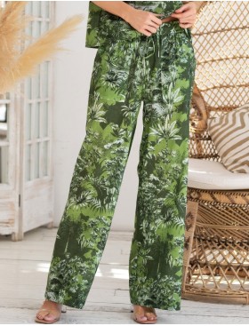 Брючный комплект из хлопка и льна Mia-Amore CRUISE 5236, Цвет: зеленый, Размеры: S, изображение 5