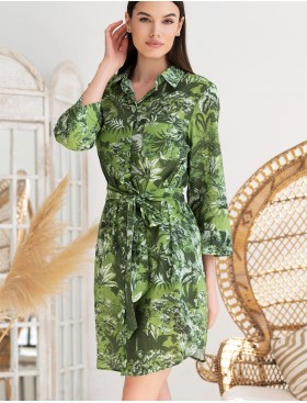 Рубашка из хлопка со льном Mia-Amore CRUISE 5237, Цвет: зеленый, Размеры: M, изображение 4