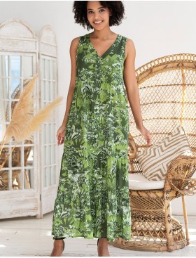 Удлиненное платье-халат Mia-Amore CRUISE 5238, Цвет: зеленый, Размеры: 3XL