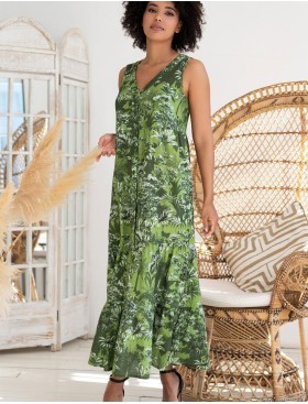 Удлиненное платье-халат Mia-Amore CRUISE 5238, Цвет: зеленый, Размеры: 3XL, изображение 4