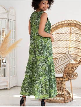 Удлиненное платье-халат Mia-Amore CRUISE 5238, Цвет: зеленый, Размеры: 3XL, изображение 3