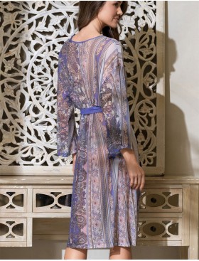 Пляжная туника с поясом Mia-Amore SALVADORA 7450, Цвет: сиреневый, Размеры: L/XL, изображение 2