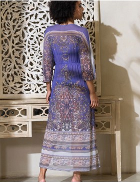 Длинный халат-парео Mia-Amore SALVADORA 7457, Цвет: сиреневый, Размеры: L/XL, изображение 4