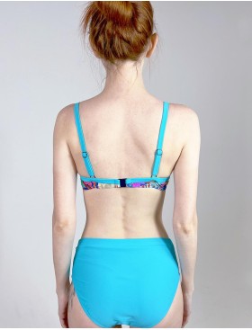 Голубой купальник с пуш-ап Verano BARBARA multicolor-azure, Цвет: голубой, Размеры: 3XL, изображение 2