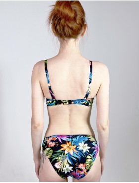 Цветной купальник бандо с пуш-ап Verano LIV multicolor-black, Цвет: черный, Размеры: S, изображение 2