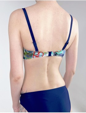 Темный купальник Verano RINA multicolor-navyblue, Цвет: темно-синий, Размеры: XL, изображение 3