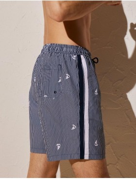 Шорты купальные мужские Ysabel Mora 90127, Цвет: синий/белый, Размеры: S, изображение 3