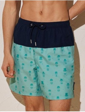 Шорты купальные мужские Ysabel Mora 90138, Цвет: синий/бирюзовый, Размеры: L