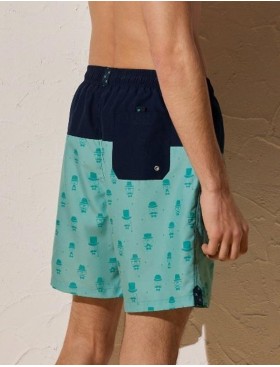 Шорты купальные мужские Ysabel Mora 90138, Цвет: синий/бирюзовый, Размеры: L, изображение 2