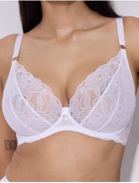 Бюстгальтер с мягкой чашкой Alles GLOW M white, Цвет: белый, Размеры: 60F