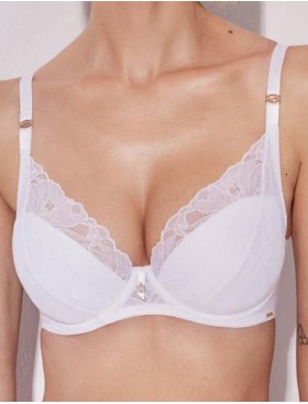 Бюстгальтер с пуш-ап Alles GLOW P-UP white, Цвет: белый, Размеры: 60D