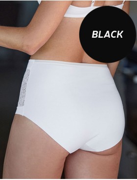 Трусы макси хлопковые Janira LACE SKIN COTTON 1030869 Maxi black, Цвет: black (черный), Размеры: M, изображение 2