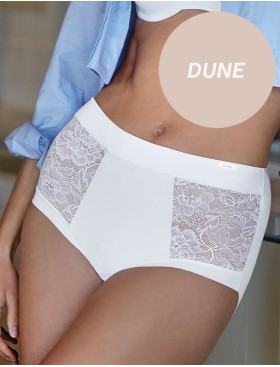 Трусы макси хлопковые Janira LACE SKIN COTTON 1030869 Maxi dune, Цвет: dune (песочный), Размеры: M