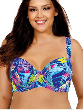 Купальный лиф Lorin L3164 BIG, Цвет: голубой, Размеры: 70G