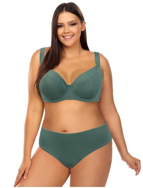 Однотонные плавки бразилиана Lorin L8044 BIG, Цвет: хаки, Размеры: M, изображение 3