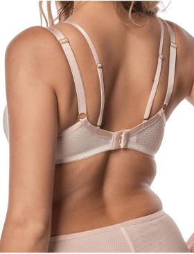 Мягкий формованный бюстгальтер Mefemi JULIANA U minimizer капучино, Цвет: капучино, Размеры: 90E, изображение 2