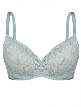 Бюстгальтер супер пуш-ап без косточек Mefemi JULIETTA Super P-UP голубой, Цвет: голубой, Размеры: 70E, изображение 8