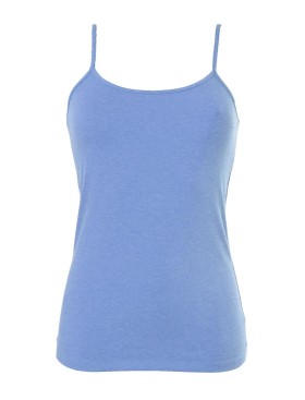 Майка на узких бретелях Sielei HAPPY COLORS 1430 jeans melange, Цвет: jeans (голубой), Размеры: L, изображение 2