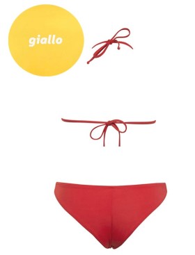 Купальник шторка бразилиана Sielei NS52+NS69 giallo, Цвет: giallo (желтый), Размеры: 75B, изображение 3