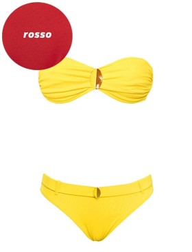 Раздельный купальник бандо Sielei S57+NS61 rosso, Цвет: rosso (красный), Размеры: 80B, изображение 2