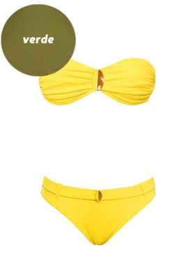 Раздельный купальник бандо Sielei S57+NS61 verde militare, Цвет: verde militare (хаки, Размеры: 75B, изображение 2