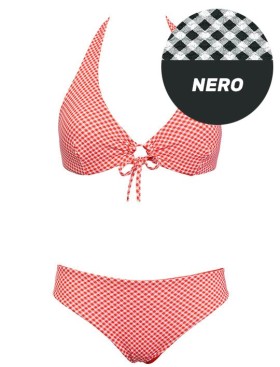 Двусторонний раздельный купальник Sielei VY51+VY63 nero, Цвет: nero (черный), Размеры: 95B, изображение 2