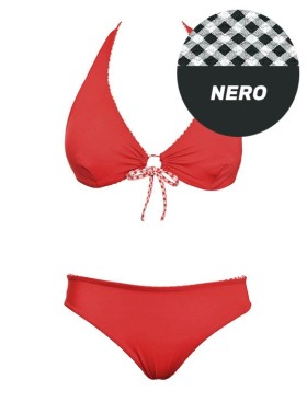 Двусторонний раздельный купальник Sielei VY51+VY63 nero, Цвет: nero (черный), Размеры: 95B, изображение 3