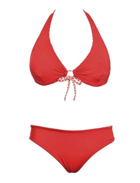 Двусторонний раздельный купальник Sielei VY51+VY63 rosso, Цвет: rosso (красный), Размеры: 75C, изображение 3