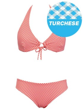 Двусторонний раздельный купальник Sielei VY51+VY63 turchese, Цвет: turchese (бирюзовый), Размеры: 85B, изображение 2