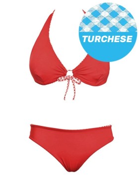 Двусторонний раздельный купальник Sielei VY51+VY63 turchese, Цвет: turchese (бирюзовый), Размеры: 85B, изображение 3