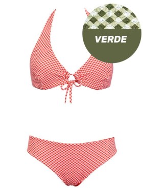 Двусторонний раздельный купальник Sielei VY51+VY63 verde militare, Цвет: verde militare (хаки, Размеры: 75B, изображение 2