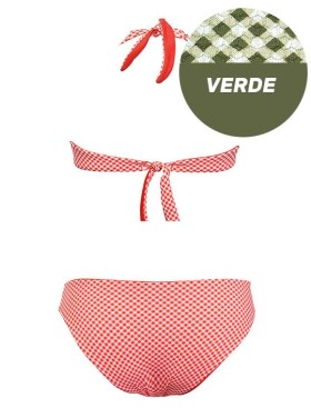 Двусторонний раздельный купальник Sielei VY51+VY63 verde militare, Цвет: verde militare (хаки, Размеры: 75B, изображение 4