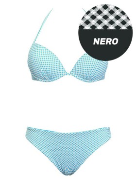 Купальник с двусторонними плавками Sielei VY54+VY68 nero, Цвет: nero (черный), Размеры: 75C, изображение 2