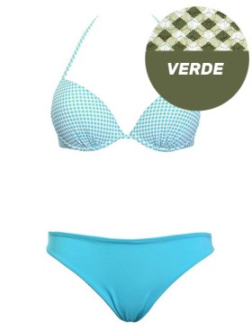 Купальник с двусторонними плавками Sielei VY54+VY68 verde militare, Цвет: verde militare (хаки, Размеры: 75C, изображение 3