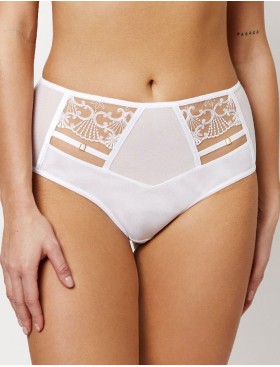Высокие трусы слипы Subtille AVRIL WHITE high-waist, Цвет: белый, Размеры: M