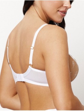 Легкий кружевной бюстгальтер Subtille AVRIL WHITE soft, Цвет: белый, Размеры: 70L, изображение 2